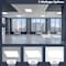 Luxrite 2x2 FT Flat LED Panel Lights 5CCT 3000K-6500K 20/30/40W Up to 5000LM 0-10V 0-10V Dimmable DLC, 2PK LR24290-2PK - alternate 4